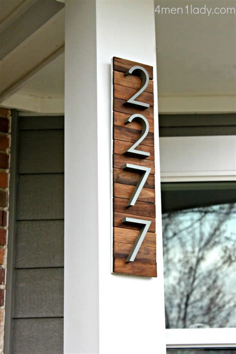 cast metal diy house numbers|diy house number signs.